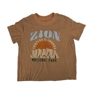 Zoe+Liv Yellow Zion National Park Temples & Towers T-shirt Size Medium Women’s